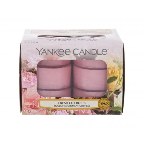 Yankee Candle Fresh Cut Roses 117,6 g vonná sviečka unisex poškodená krabička
