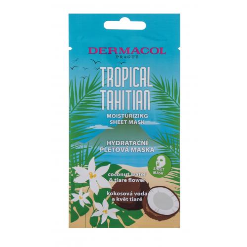 Dermacol Tropical Tahitian hydratačná plátienková maska 23 g