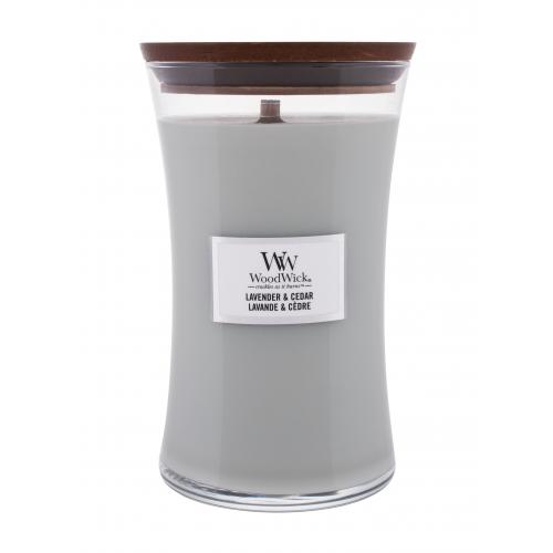 WoodWick Lavender & Cedar 610 g vonná sviečka unisex