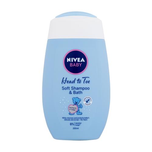 Nivea Baby Head To Toe 200 ml šampón pre deti na všetky typy vlasov