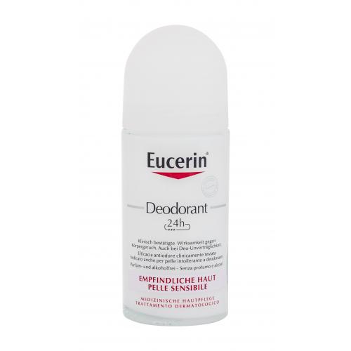 Eucerin Deodorant 24h Sensitive Skin 50 ml dezodorant bez parfumácie pre citlivú pokožku pre ženy
