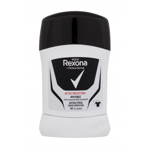 Rexona Active Protection+ Antiperspirant tuhý antiperspitant pre mužov Invisible 50 ml