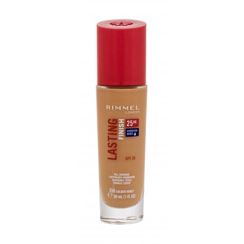 Rimmel Lasting Finish 25H tekutý make-up SPF 20 odtieň 350 Golden Honey 30 ml