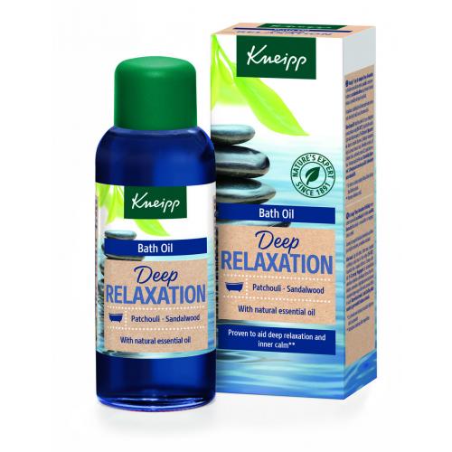 Kneipp Deep Relaxation olej do kúpeľa Patchouli Sandalwood 100 ml