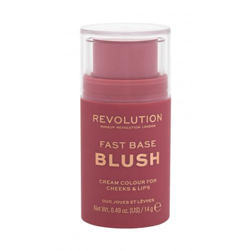 Makeup Revolution Fast Base tónovací balzam na pery a líca odtieň Blush 14 g