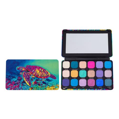 Makeup Revolution Forever Flawless paletka očných tieňov odtieň Hydra Turtle 18 x 1.1 g