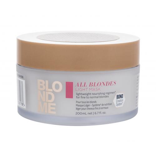Schwarzkopf Professional Blond Me All Blondes Light Mask 200 ml maska na vlasy pre ženy na blond vlasy; na jemné vlasy