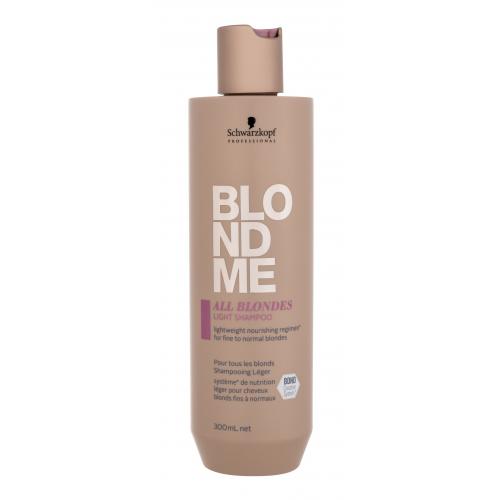 Schwarzkopf Professional Blond Me All Blondes Light Shampoo 300 ml šampón pre ženy na blond vlasy; na jemné vlasy; na normálne vlasy