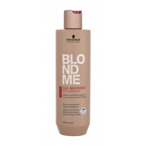 Schwarzkopf Professional Blond Me All Blondes Rich Shampoo 300 ml šampón pre ženy na hrubé vlasy; na blond vlasy; na normálne vlasy