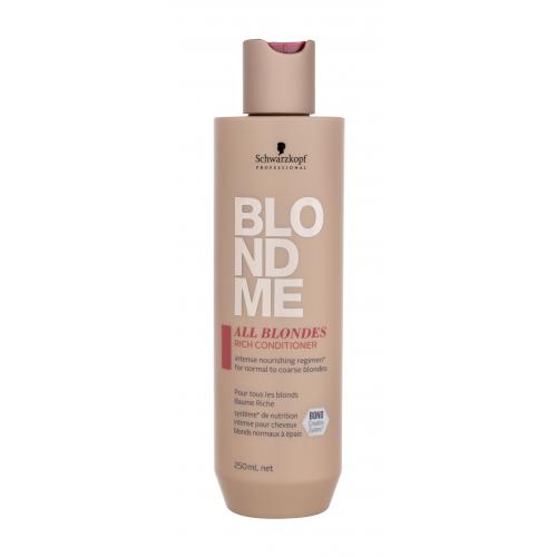 Schwarzkopf Professional Blondme All Blondes Rich vyživujúci kondicionér pre hrubé vlasy 250 ml