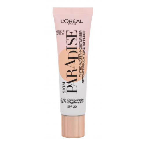 L’Oréal Paris Wake Up & Glow Skin Paradise tónujúci hydratačný krém odtieň Medium 01 30 ml