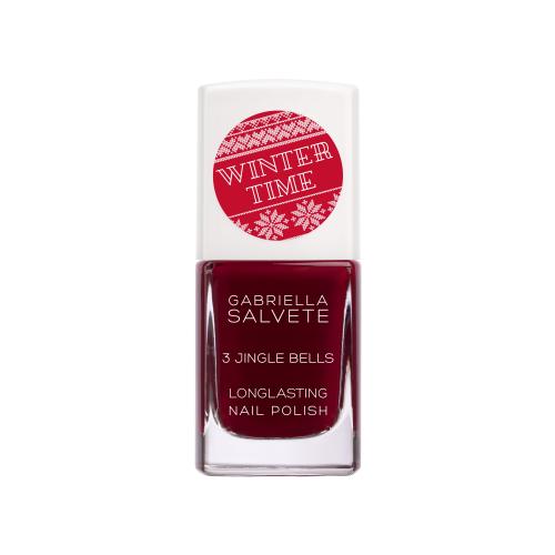 Gabriella Salvete Winter Time dlhotrvajúci lak na nechty s vysokým leskom odtieň 3 Jingle Bells 11 ml