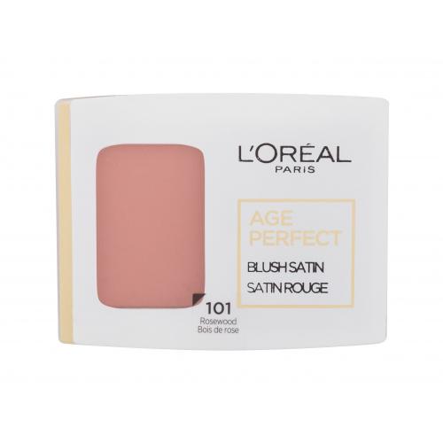 L'Oréal Paris Age Perfect Blush Satin 5 g lícenka pre ženy 101 Rosewood