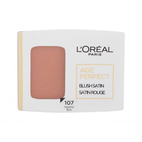 L’Oréal Paris Age Perfect Blush Satin lícenka odtieň 107 Hazelnut 5 g