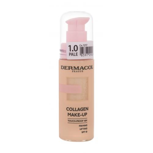 Dermacol Collagen Make-up SPF10 20 ml rozjasňujúci a hydratačný make-up pre ženy Pale 1.0