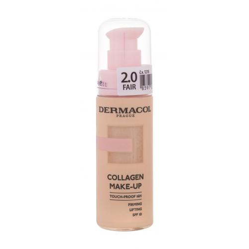 Dermacol Collagen Make-up SPF10 20 ml make-up pre ženy Fair 2.0 na veľmi suchú pleť; proti vráskam; spevnenie a lifting pleti; na dehydratovanu pleť