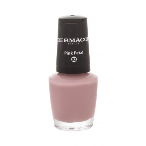 Dermacol Mini lak na nechty odtieň 02 Pink Petal 5 ml