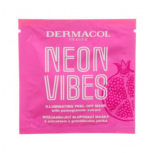 Dermacol Neon Vibes osviežujúca zlupovacia maska pre okamžité rozjasnenie 8 ml