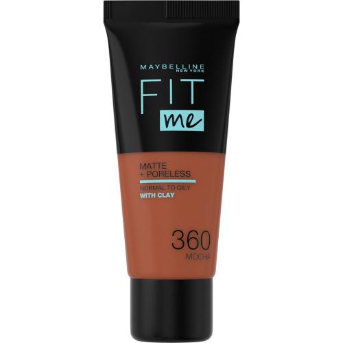 MAYBELLINE NEW YORK Fit Me! Matte+Poreless zmatňujúci make-up pre normálnu až mastnú pleť odtieň 360 Mocha 30 ml