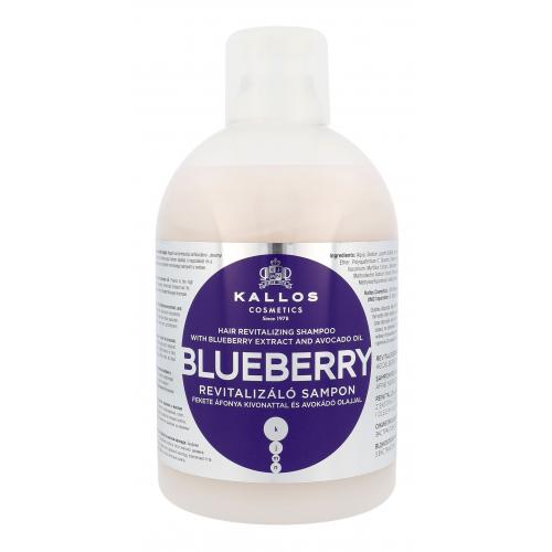Kallos Cosmetics Blueberry 1000 ml regeneračný šampón pre suché a poškodené vlasy pre ženy