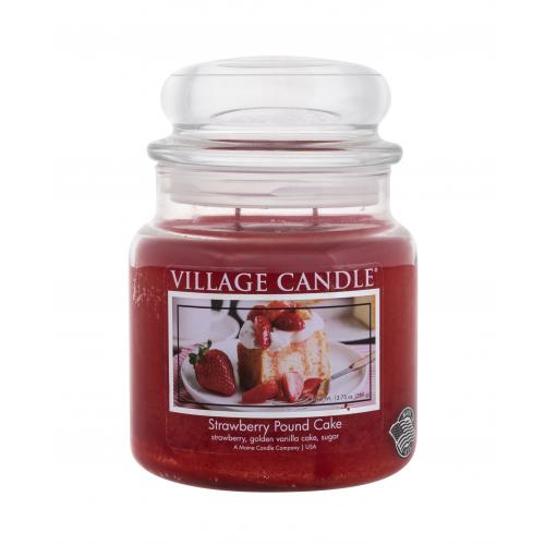 Village Candle Strawberry Pound Cake 389 g vonná sviečka unisex