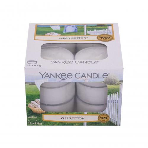 Yankee Candle Clean Cotton 117,6 g vonná sviečka unisex poškodená krabička