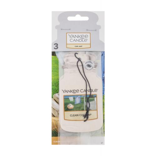 Yankee Candle Clean Cotton vonná visačka 3 ks
