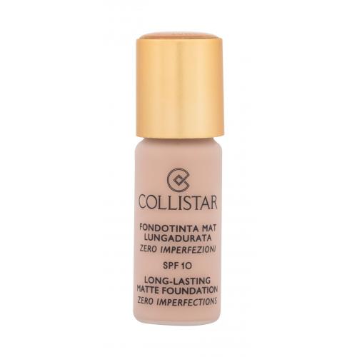 Collistar Long-Lasting Matte SPF10 10 ml make-up tester 2 na všetky typy pleti; na mastnú pleť; proti vráskam; na rozjasnenie pleti