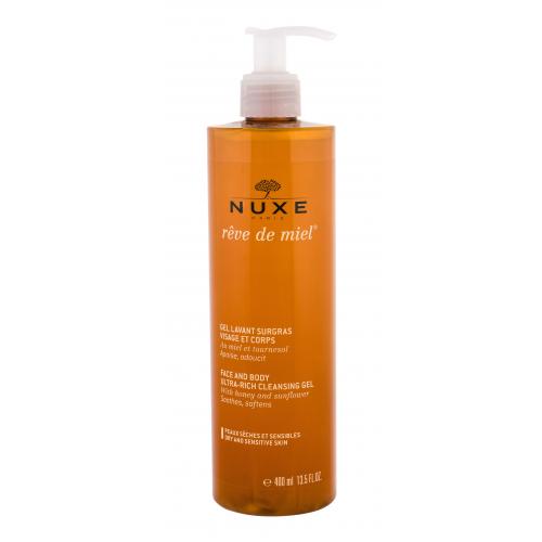 NUXE Reve de Miel Face And Body Ultra-Rich Cleansing Gel 400 ml sprchovací gél pre ženy