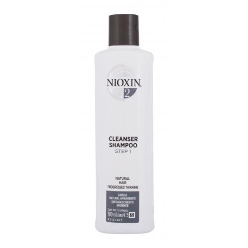 Nioxin System 2 Cleanser 300 ml šampón pre ženy proti vypadávaniu vlasov; na jemné vlasy