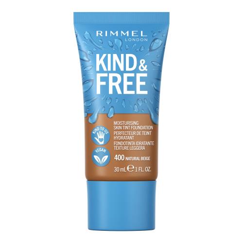 Rimmel Kind & Free ľahký hydratačný make-up odtieň 400 Natural Beige 30 ml
