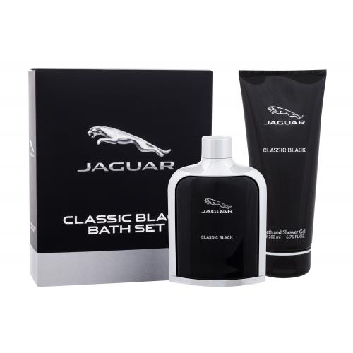 Jaguar Classic Black darčeková kazeta pre mužov toaletná voda 100 ml + sprchovací gél 200 ml