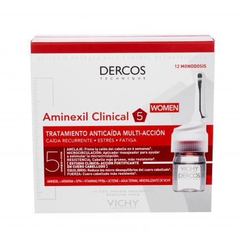 Vichy Dercos Aminexil Clinical 5 12x6 ml prípravok proti padaniu vlasov pre ženy