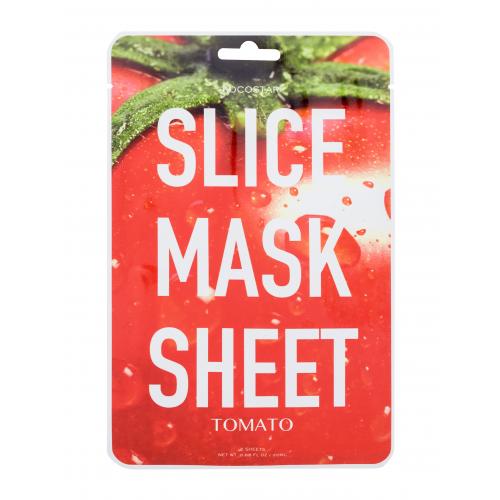 Kocostar Slice Mask Tomato 20 ml pleťová maska na veľmi suchú pleť; výživa a regenerácia pleti; na rozjasnenie pleti; spevnenie a lifting pleti
