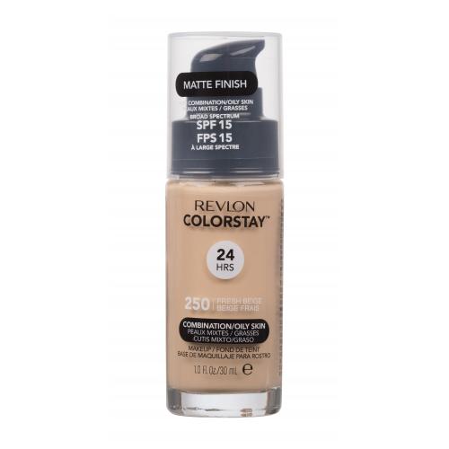 Revlon Colorstay Combination Oily Skin SPF15 30 ml make-up pre ženy 250 Fresh Beige na všetky typy pleti; na mastnú pleť; na problematickú pleť s akné