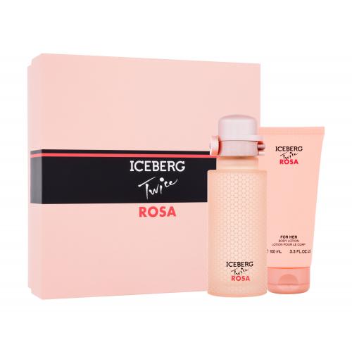 Iceberg Twice Rosa darčeková kazeta pre ženy toaletná voda 125 ml + telové mlieko 100 ml
