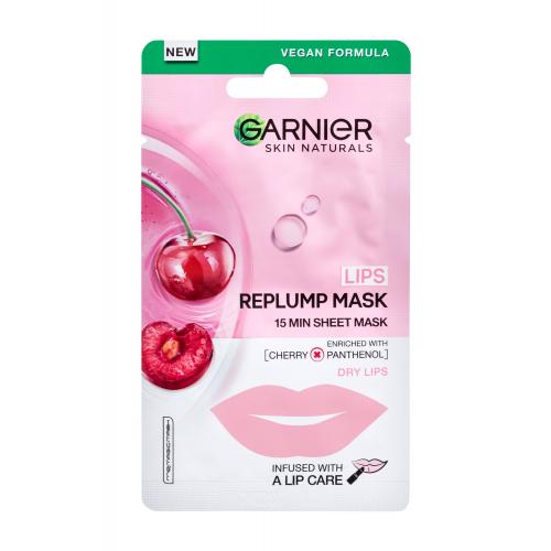 Garnier Skin Naturals Lips Replump Mask 5 g pleťová maska pre ženy na veľmi suchú pleť; na dehydratovanu pleť