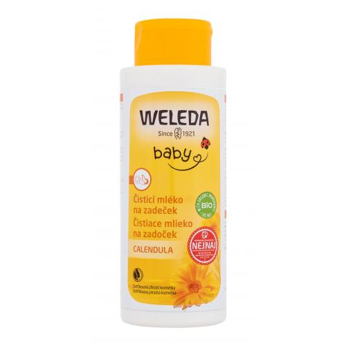 Weleda Baby and Child čistiace mlieko na každodennú starostlivosť o zadoček s pumpičkou 400 ml