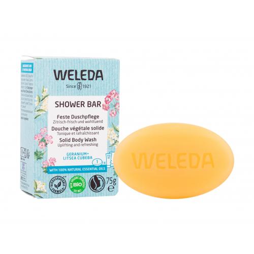 Weleda Aromatické bylinkové mydlo Geranium + Litsea Cubeba (Shower Bar) 75 g