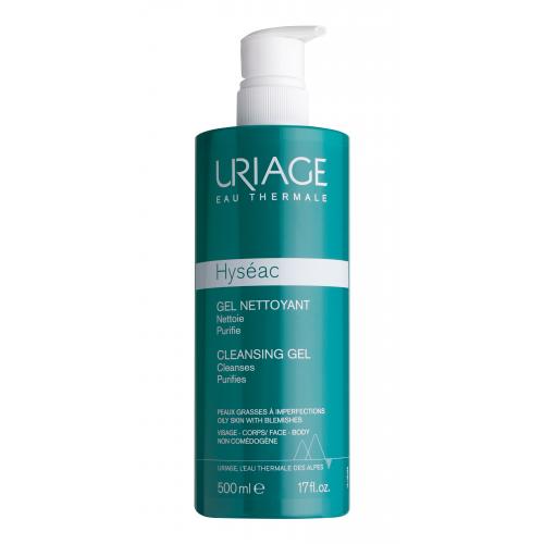 Uriage Hyseac Cleansing Gel jemný čistiaci gél na tvár a telo 500 ml