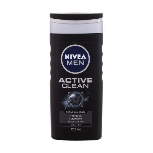 NIVEA MEN Active Clean sprchový gél pre mužov 250 ml