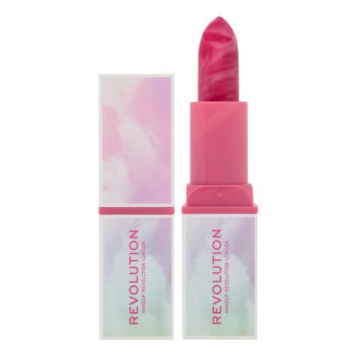 Makeup Revolution London Candy Haze Lip Balm 3,2 g mramorovaný balzam na pery pre ženy Allure Deep Pink