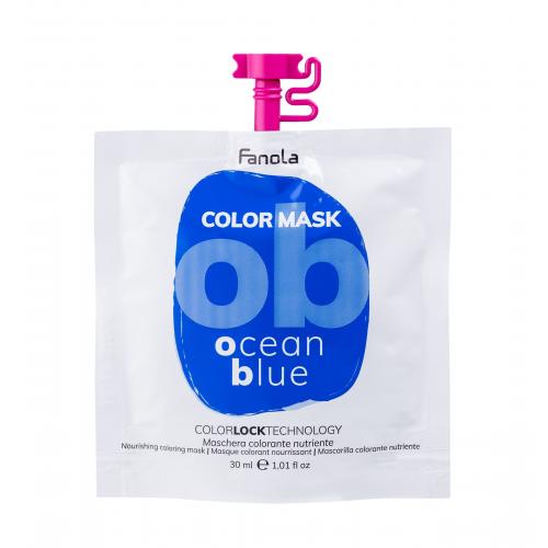 Fanola Color Mask 30 ml vyživujúca a farbiaca maska na vlasy pre ženy Ocean Blue