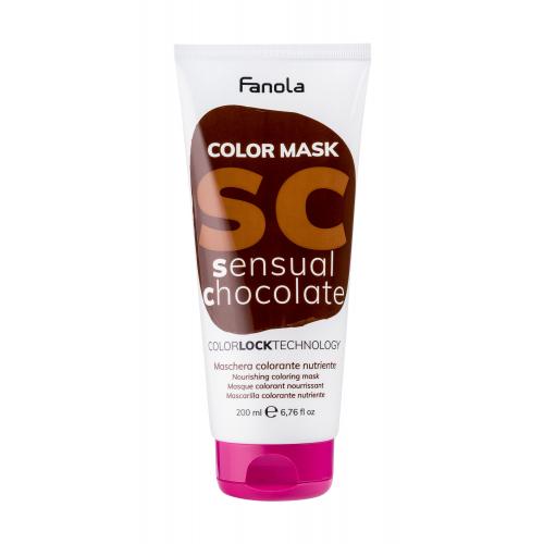 Fanola Color Mask vyživujúca maska ​​s farebnými pigmentmi pre oživenie farby Sensual Chocolate 200 ml