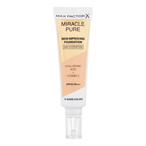 Max Factor Miracle Pure Skin-Improving Foundation SPF30 30 ml ošetrujúci hydratačný make-up pre ženy 76 Warm Golden