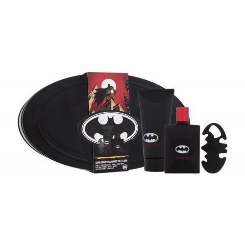 DC Comics Batman Dark Knight Fragrance Collection darčeková kazeta toaletná voda 50 ml + sprchovací gél 100 ml + otvárak na fľaše pre deti
