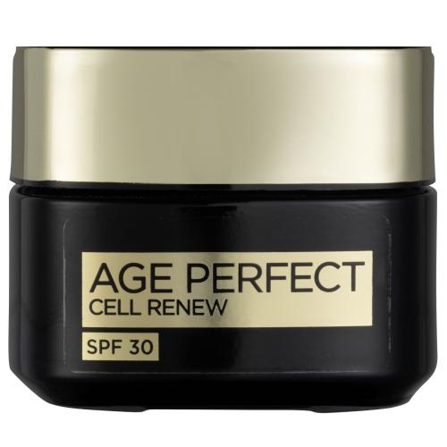 L'Oréal Paris Age Perfect Cell Renew Day Cream SPF30 50 ml denný pleťový krém výživa a regenerácia pleti; proti vráskam; na rozjasnenie pleti