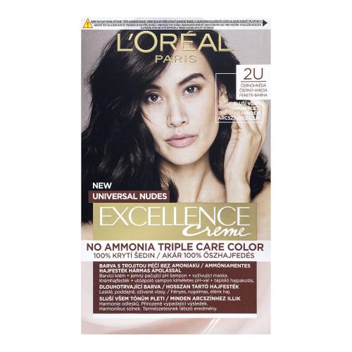 L’Oréal Paris Excellence Universal Nudes permanentná farba na vlasy odtieň 2U 1 ks