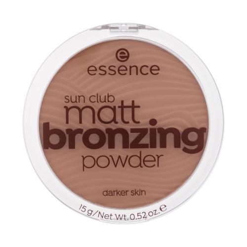 Essence Sun Club Matt Bronzing Powder 15 g bronzer pre ženy 02 Sunny