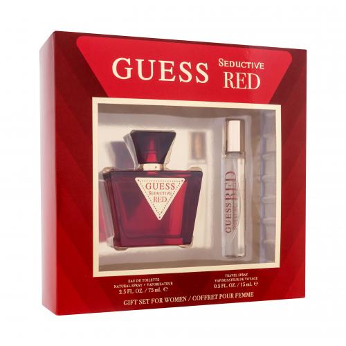 GUESS Seductive Red darčeková kazeta toaletná voda 75 ml + toaletná voda 15 ml pre ženy